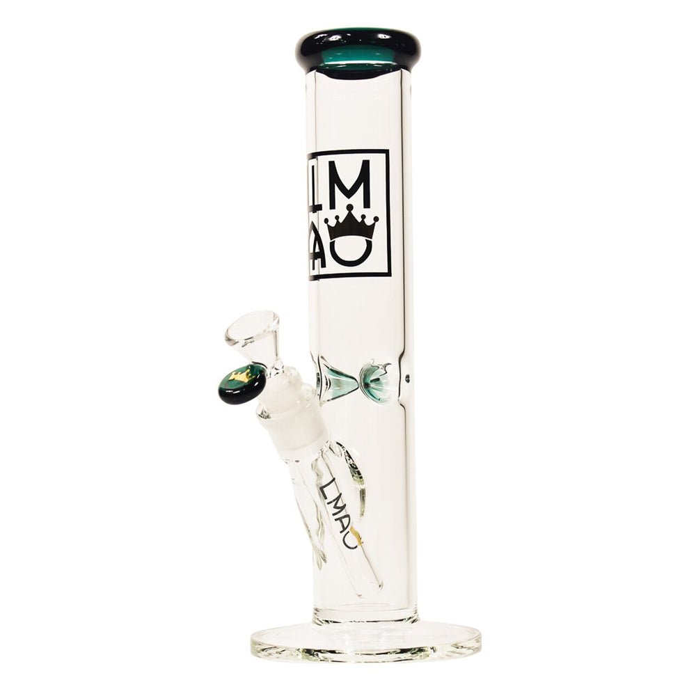 12” Basic Bitch (5mm) - Teal (Straight) simple LMAO Glass Bongs Canada