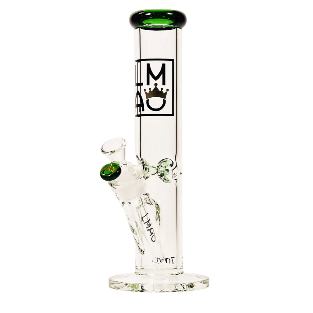 12” Basic Bitch (7mm) – Green (Straight) simple LMAO Glass Bongs Canada