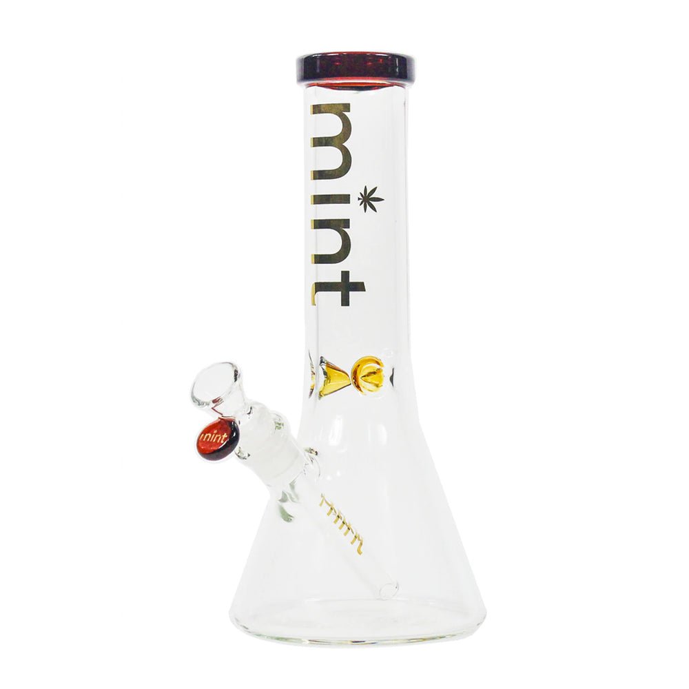 12” Mint Thicc Chick (5mm) - Amber simple Mint Glass Bongs Canada