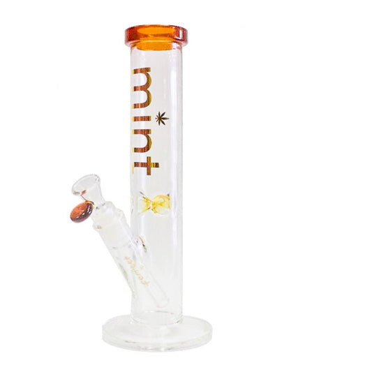 12” Mint Thicc Chick (5mm) - Yellow simple Mint Glass Bongs Canada