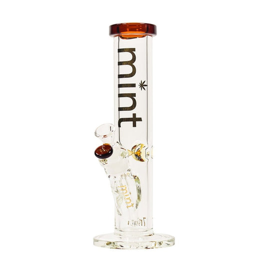 12” Mint Thicc Chick (7mm) - Yellow (Straight) simple Mint Glass Bongs Canada