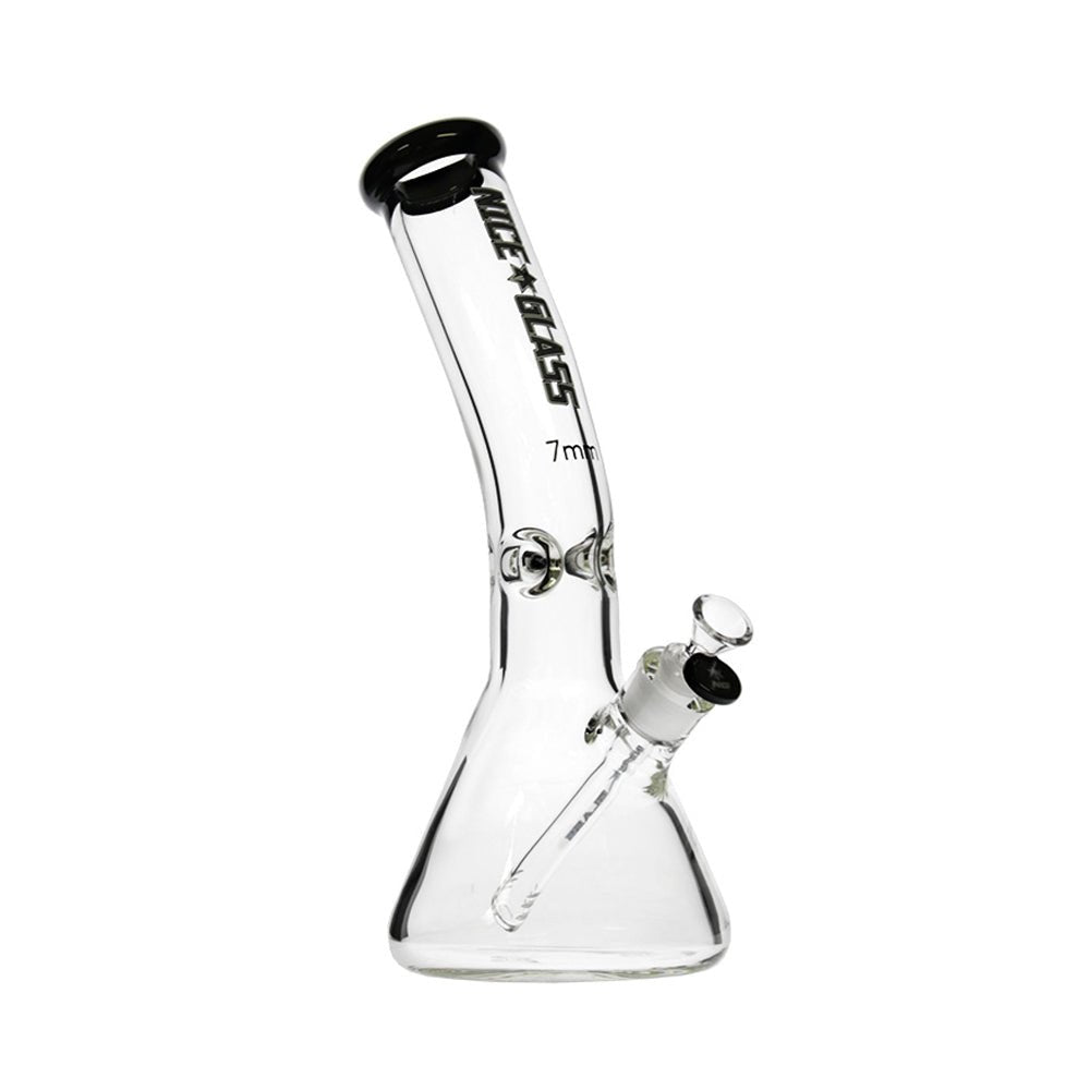 12” Nice Glass 240A - 7B Bent Neck Beaker Bong (7mm) Nice Glass Bongs Canada