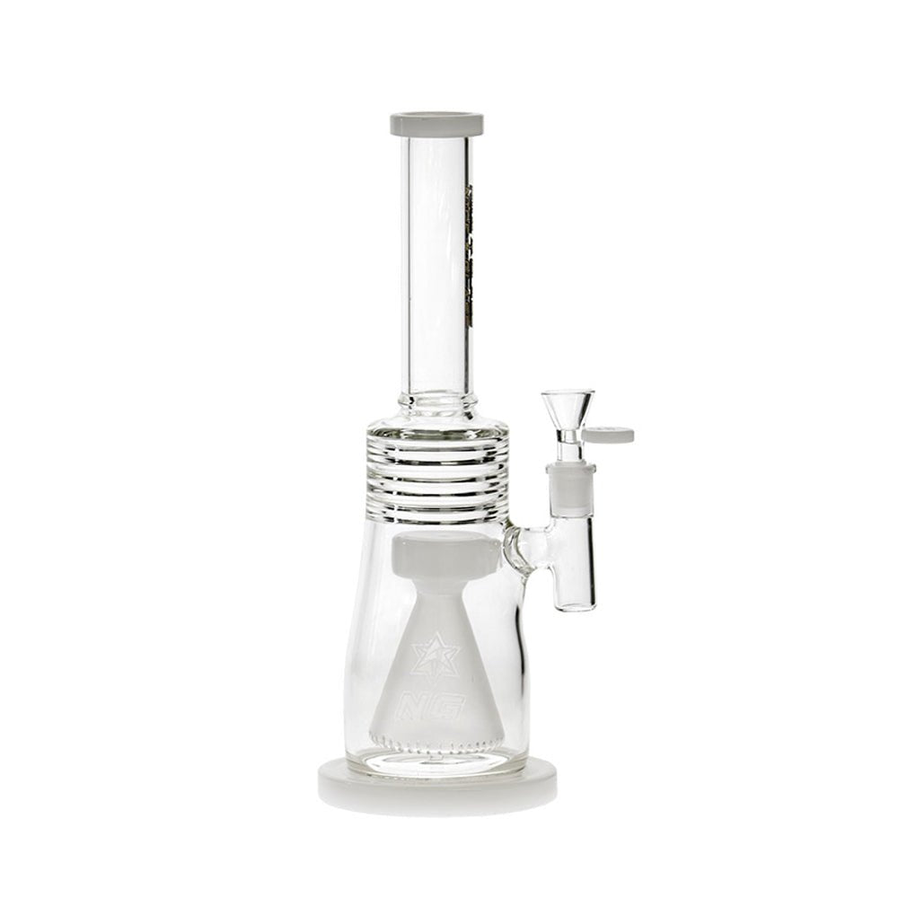 12" Nice Glass S385 Frosted Cone Percolator Straight Tube Bong Nice Glass Bongs Canada