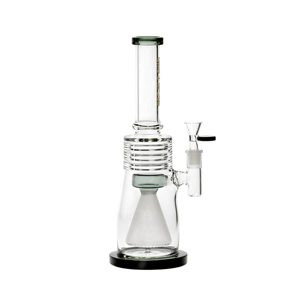 12" Nice Glass S385 Frosted Cone Percolator Straight Tube Bong Nice Glass Bongs Canada