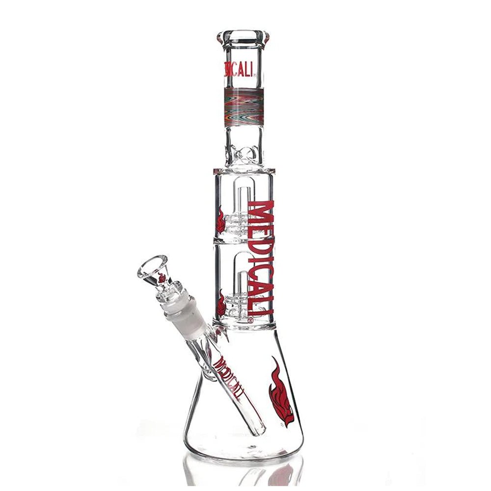 13" Medicali Double 8 Tree Beaker (5mm) Medicali Bongs Canada