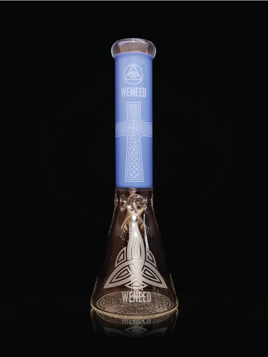 14" Diamond Crucifix Beaker (7mm) simple WENEED Bongs Canada