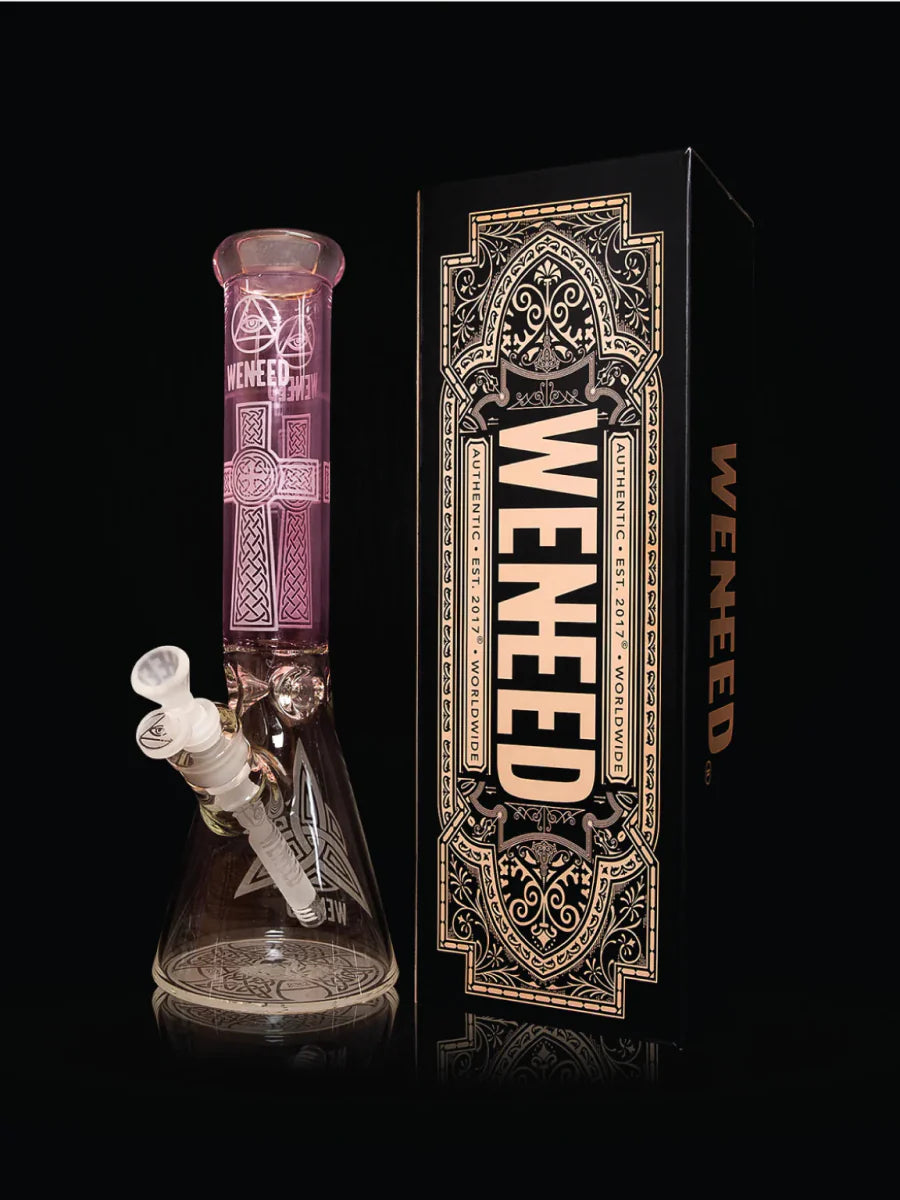 14" Diamond Crucifix Beaker (7mm) simple WENEED Bongs Canada