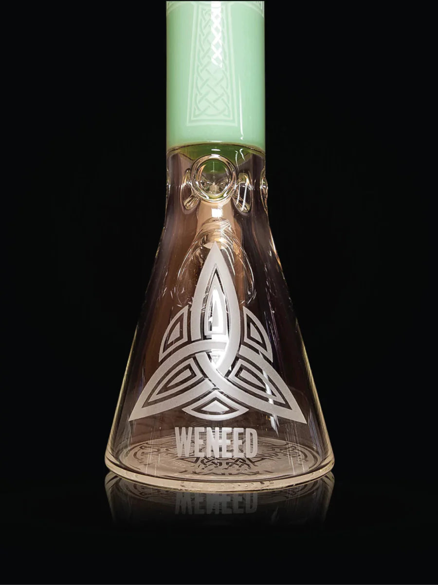 14" Diamond Crucifix Beaker (7mm) simple WENEED Bongs Canada