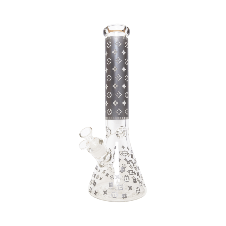 14" LV Color Beaker (7mm) - Black Bongs Canada Bongs Canada