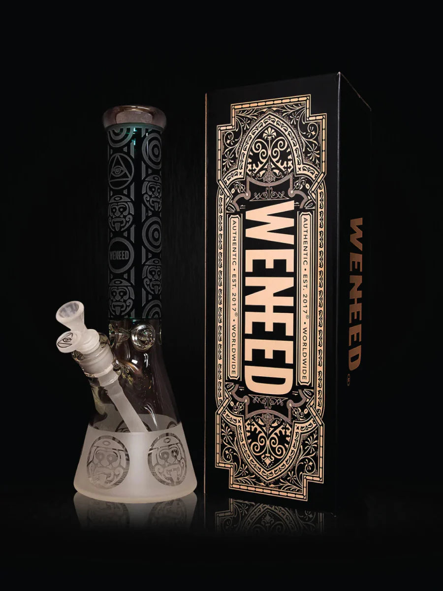 14" Tribal Warrior Beaker (7mm) simple WENEED Bongs Canada