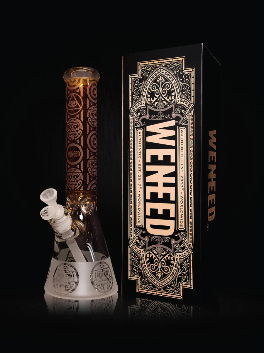 14" Tribal Warrior Beaker (7mm) simple WENEED Bongs Canada