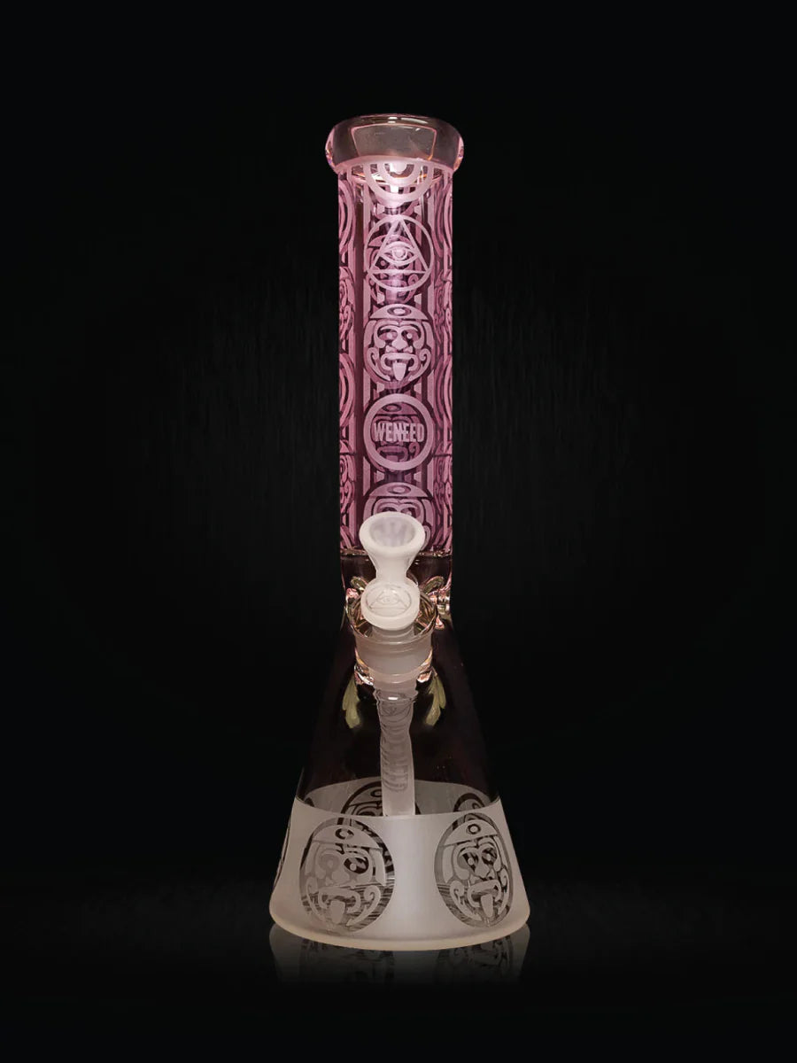 14" Tribal Warrior Beaker (7mm) simple WENEED Bongs Canada