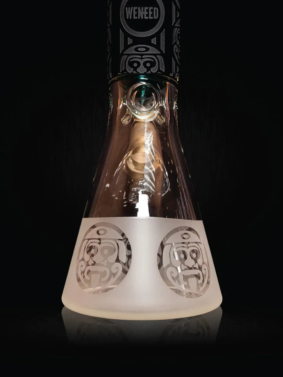 14" Tribal Warrior Beaker (7mm) simple WENEED Bongs Canada