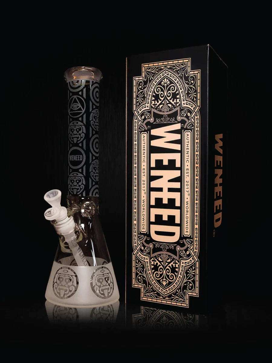 14" Tribal Warrior Beaker (7mm) simple WENEED Bongs Canada