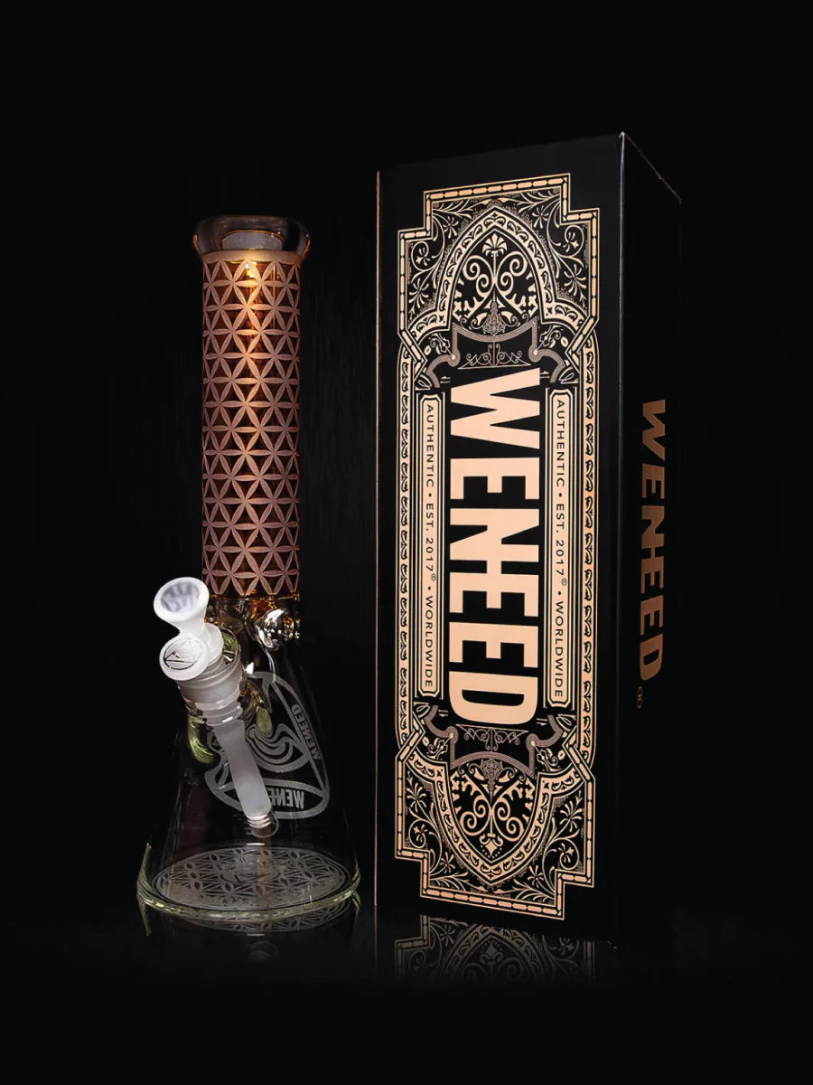 14" Vector Grid Beaker (7mm) simple WENEED Bongs Canada