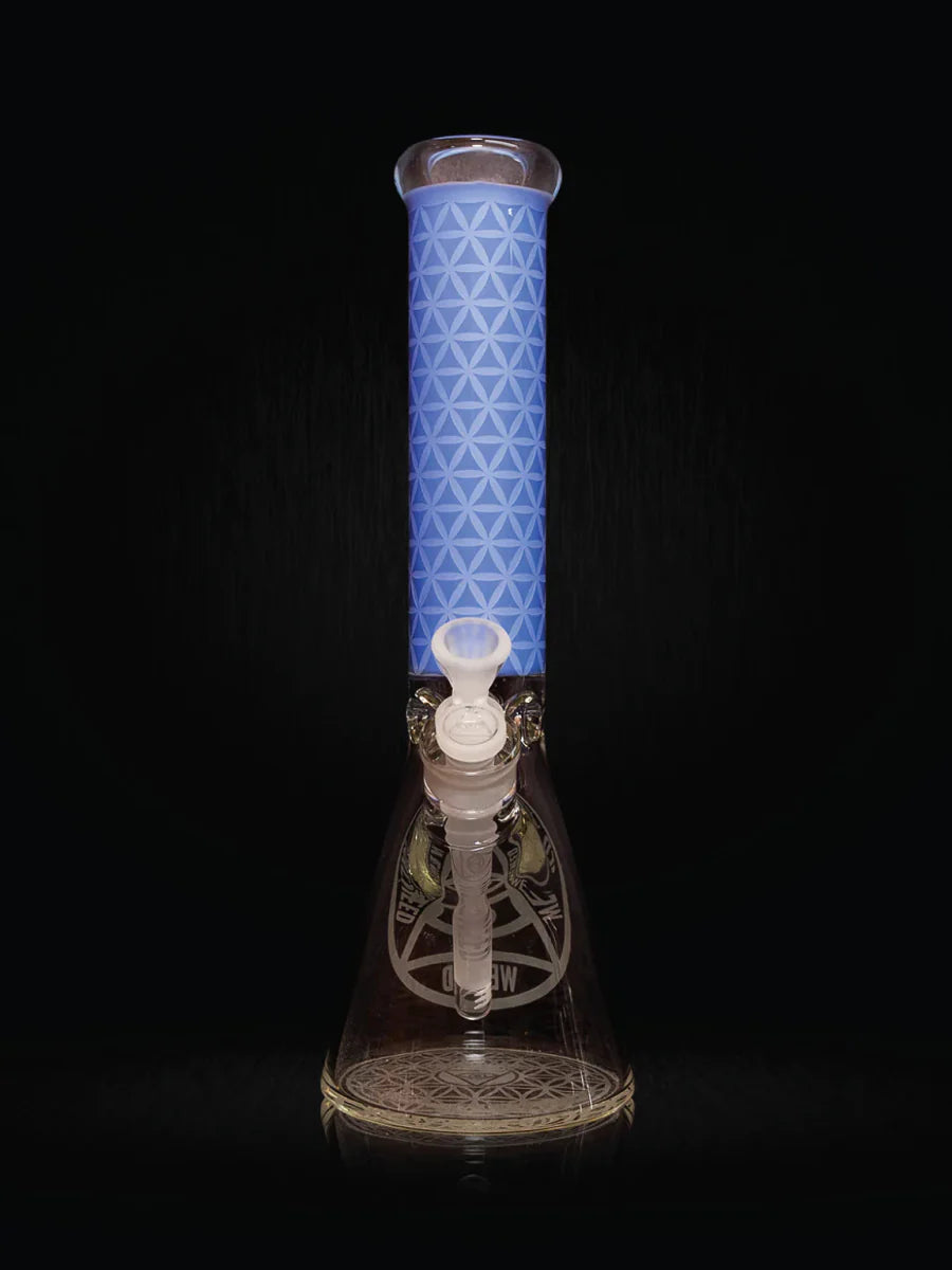 14" Vector Grid Beaker (7mm) simple WENEED Bongs Canada