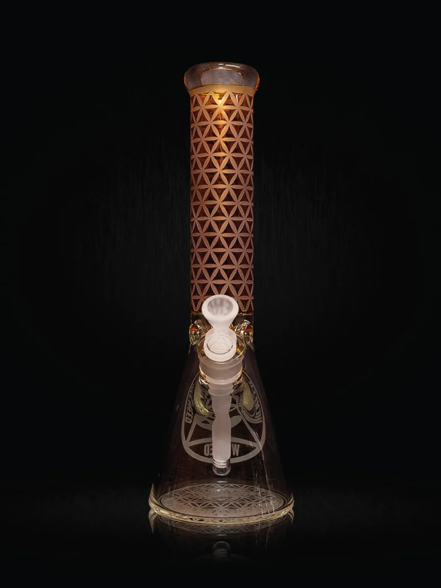 14" Vector Grid Beaker (7mm) simple WENEED Bongs Canada