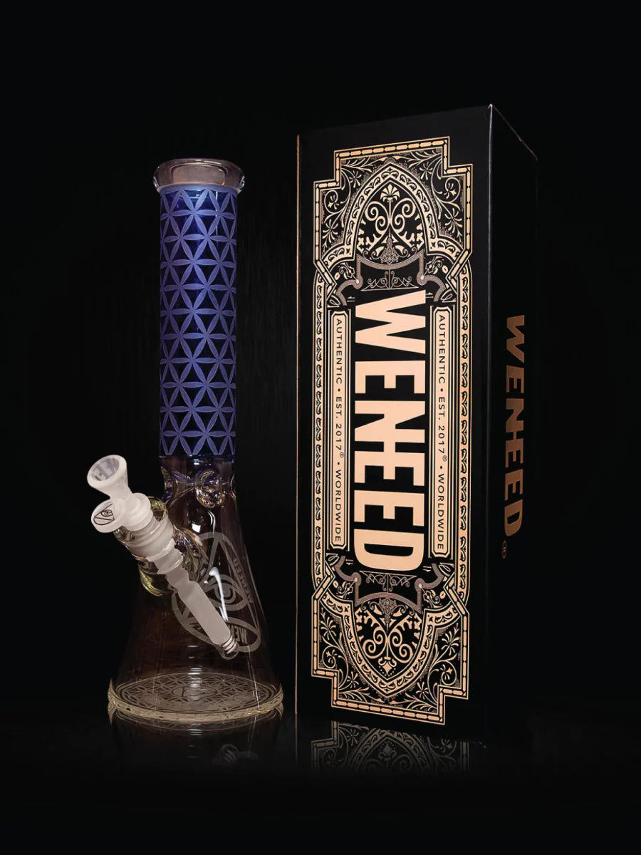 14" Vector Grid Beaker (7mm) simple WENEED Bongs Canada