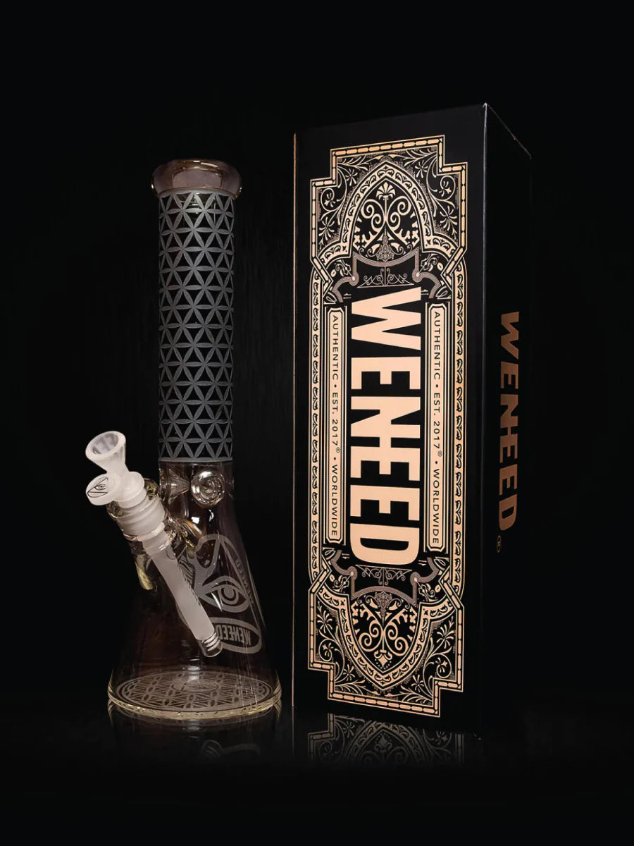 14" Vector Grid Beaker (7mm) simple WENEED Bongs Canada