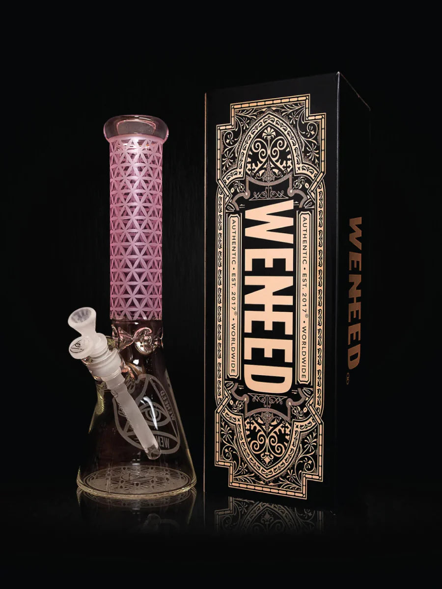 14" Vector Grid Beaker (7mm) simple WENEED Bongs Canada
