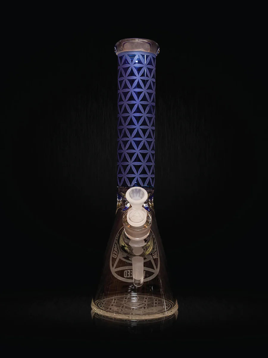 14" Vector Grid Beaker (7mm) simple WENEED Bongs Canada