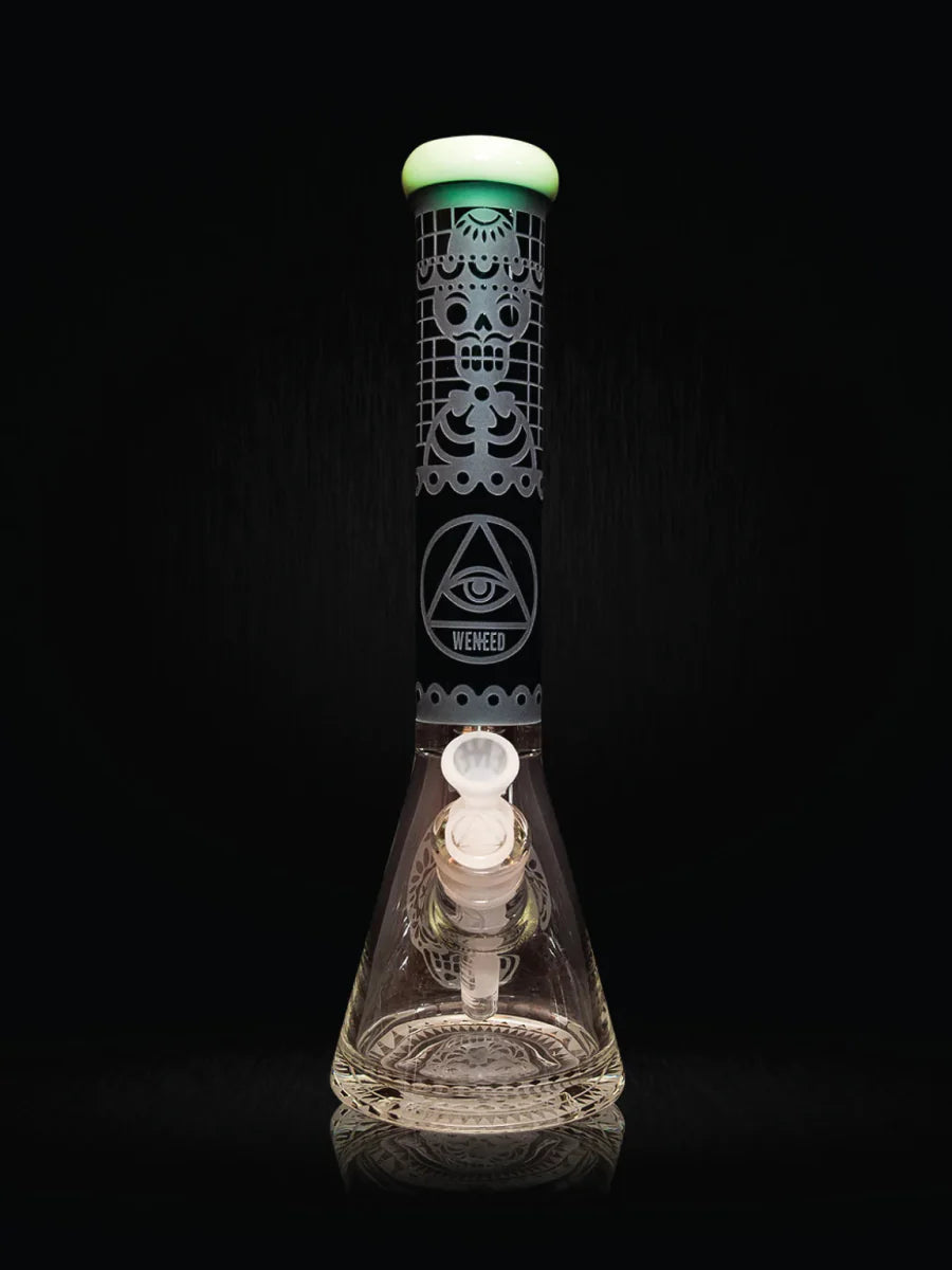 16" Memento Mori Beaker (7mm) simple WENEED Bongs Canada