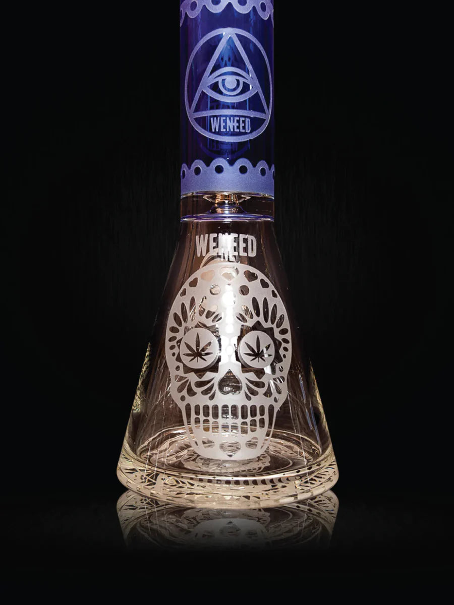 16" Memento Mori Beaker (7mm) simple WENEED Bongs Canada