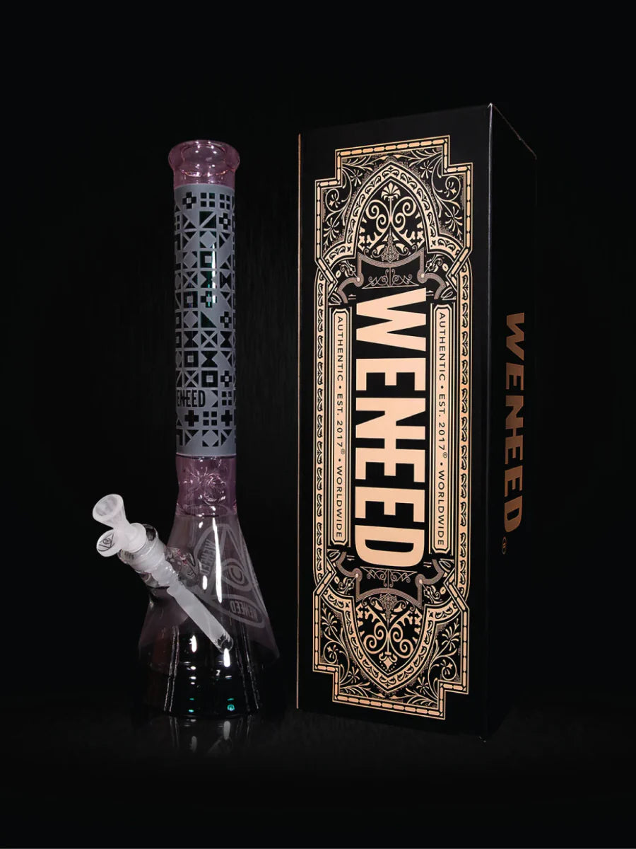 18" Cipher Text Beaker (7mm) simple WENEED Bongs Canada