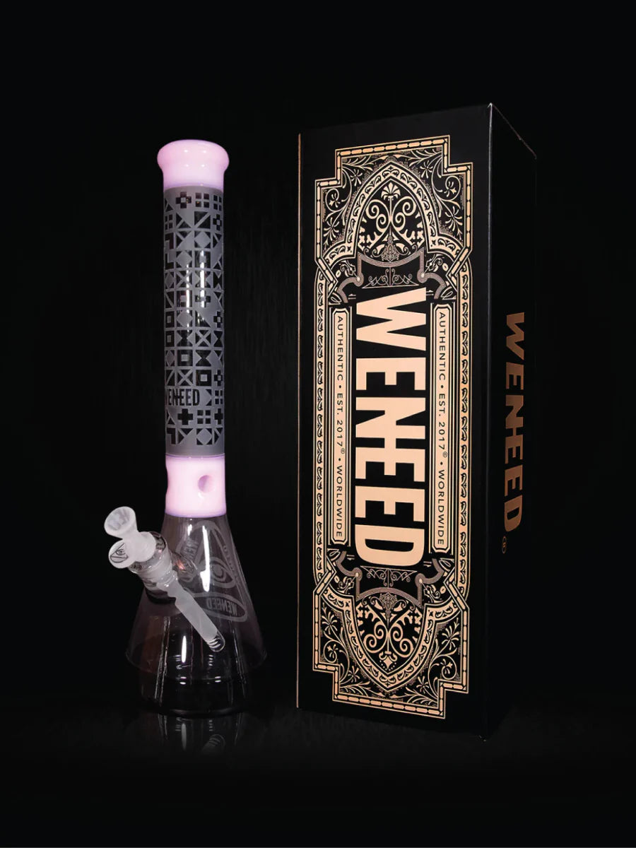 18" Cipher Text Beaker (7mm) simple WENEED Bongs Canada