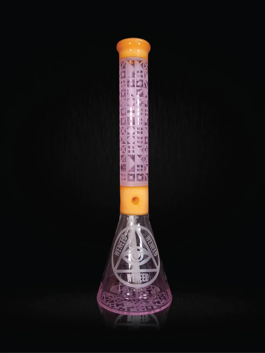 18" Cipher Text Beaker (7mm) simple WENEED Bongs Canada
