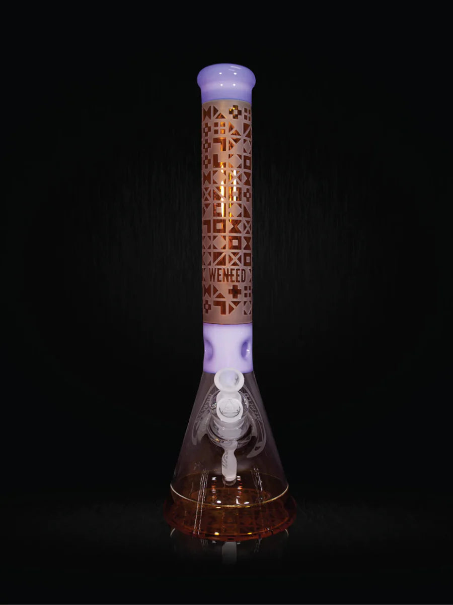 18" Cipher Text Beaker (7mm) simple WENEED Bongs Canada