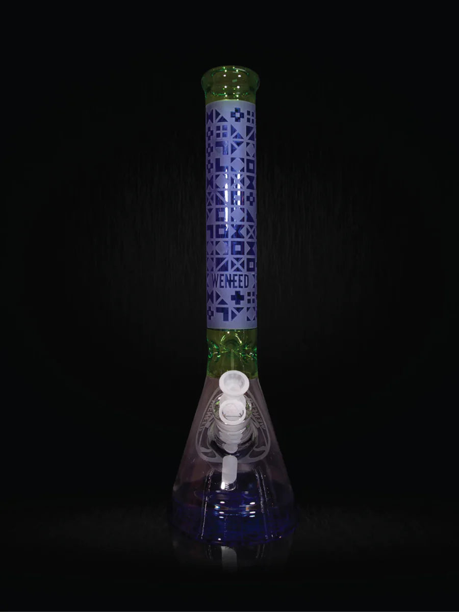 18" Cipher Text Beaker (7mm) simple WENEED Bongs Canada