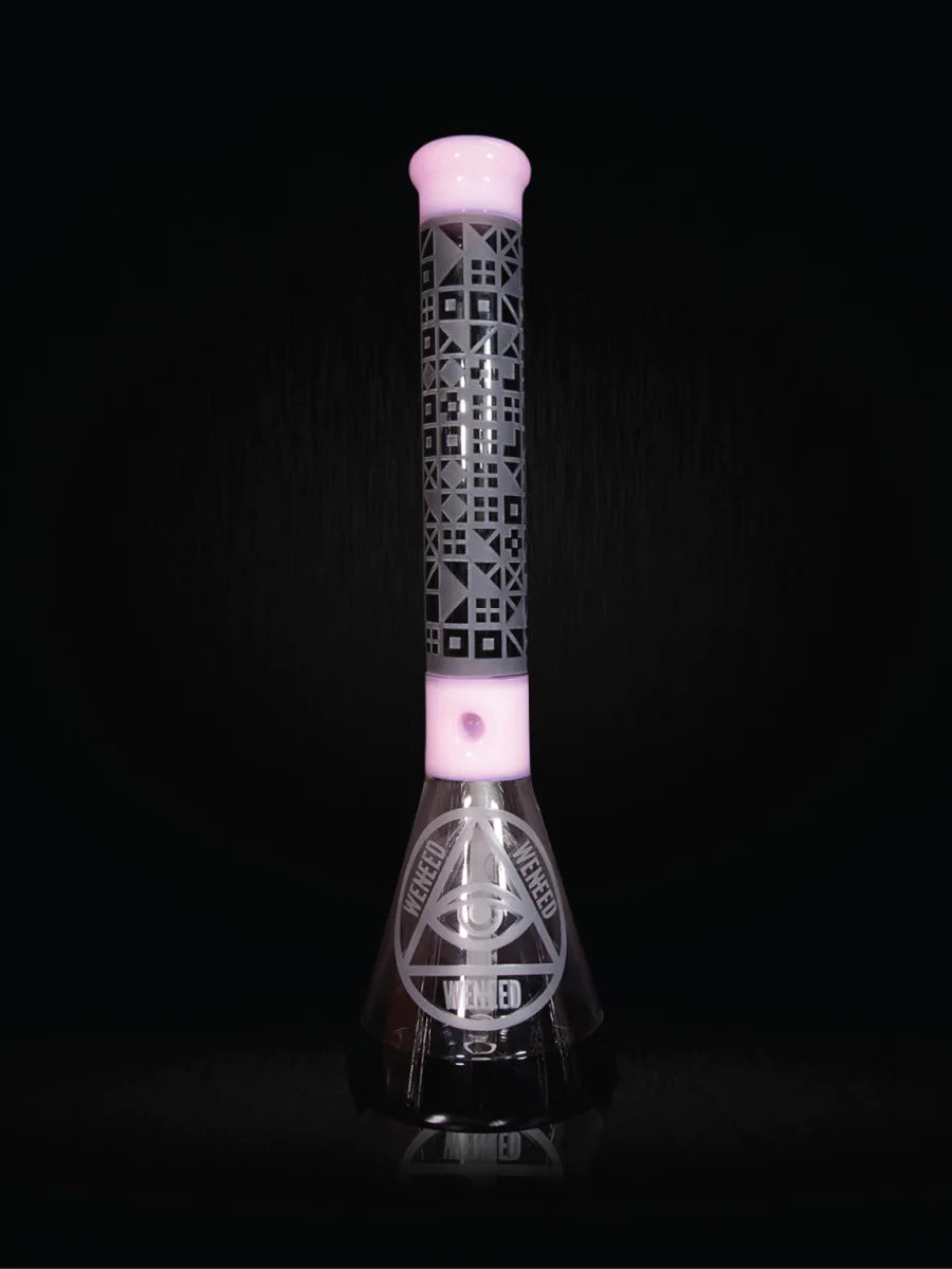 18" Cipher Text Beaker (7mm) simple WENEED Bongs Canada