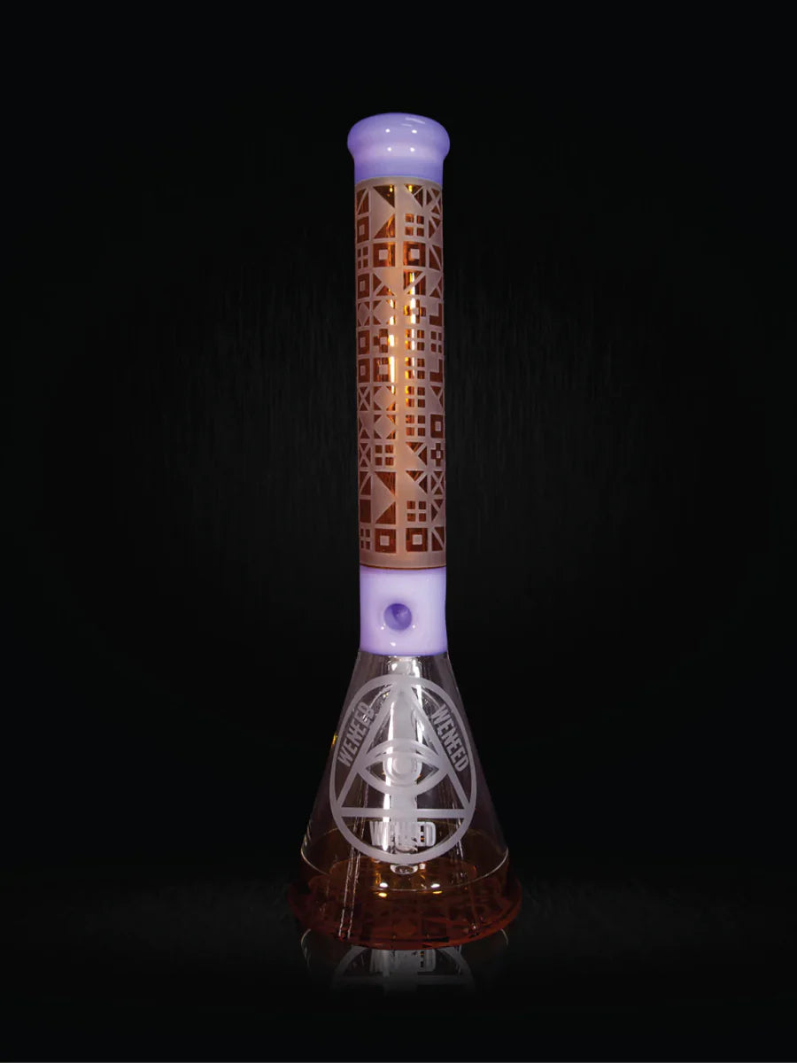 18" Cipher Text Beaker (7mm) simple WENEED Bongs Canada