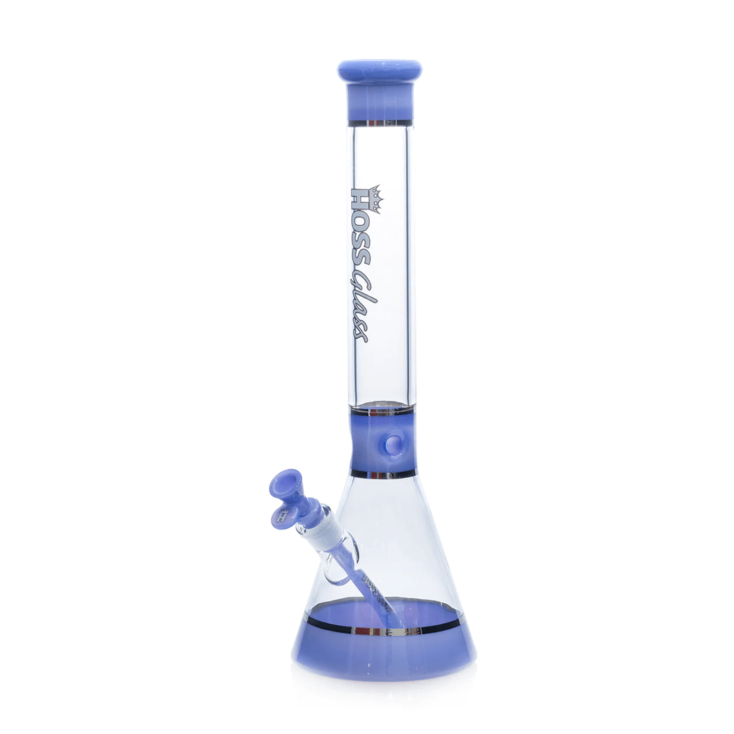 18" Hoss H036 (5mm) - Tri - Section Banded Hoss Glass Bongs Canada