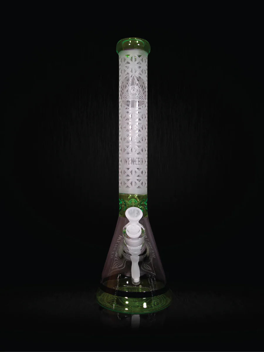 18" Illuminati Tower Beaker (7mm) simple WENEED Bongs Canada