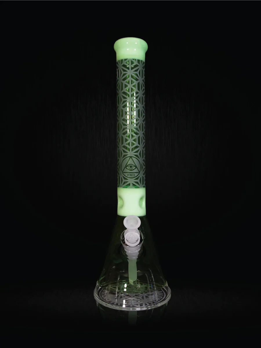 18" Lattice Web Beaker (7mm) simple WENEED Bongs Canada