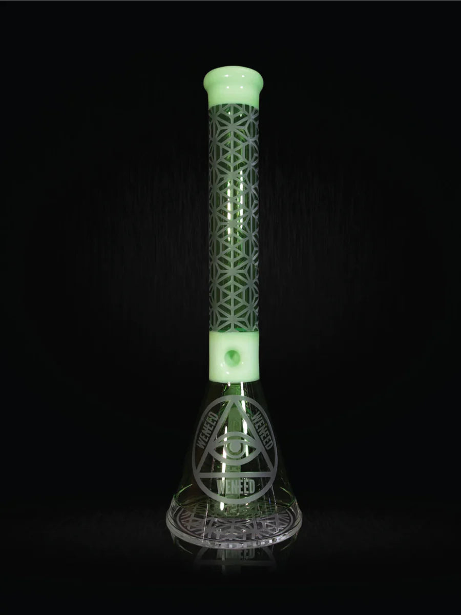 18" Lattice Web Beaker (7mm) simple WENEED Bongs Canada