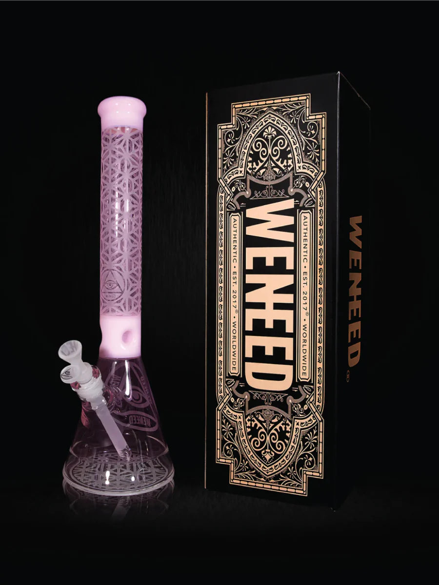 18" Lattice Web Beaker (7mm) simple WENEED Bongs Canada