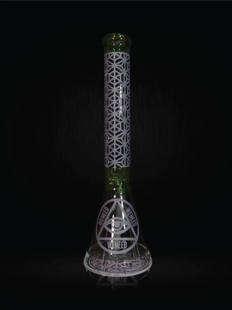 18" Lattice Web Beaker (7mm) simple WENEED Bongs Canada