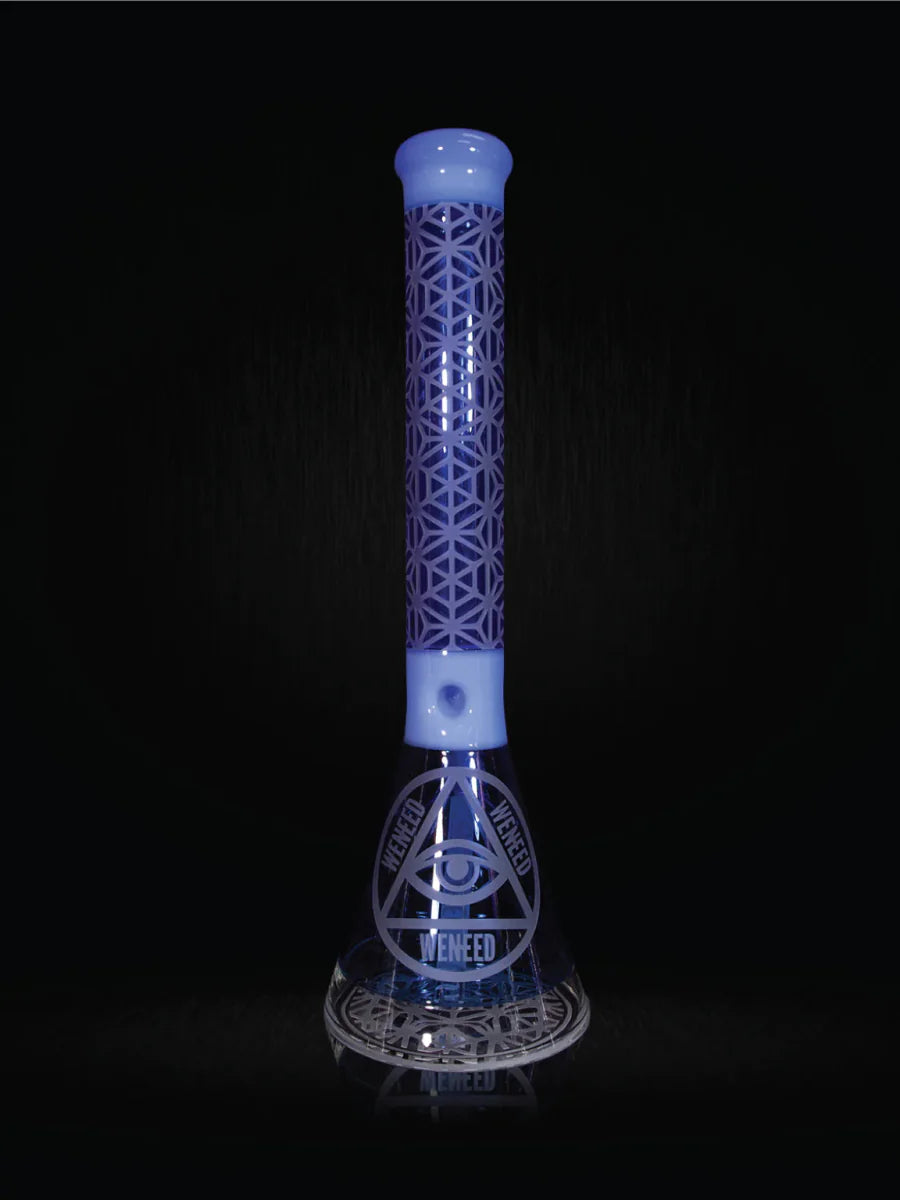 18" Lattice Web Beaker (7mm) simple WENEED Bongs Canada