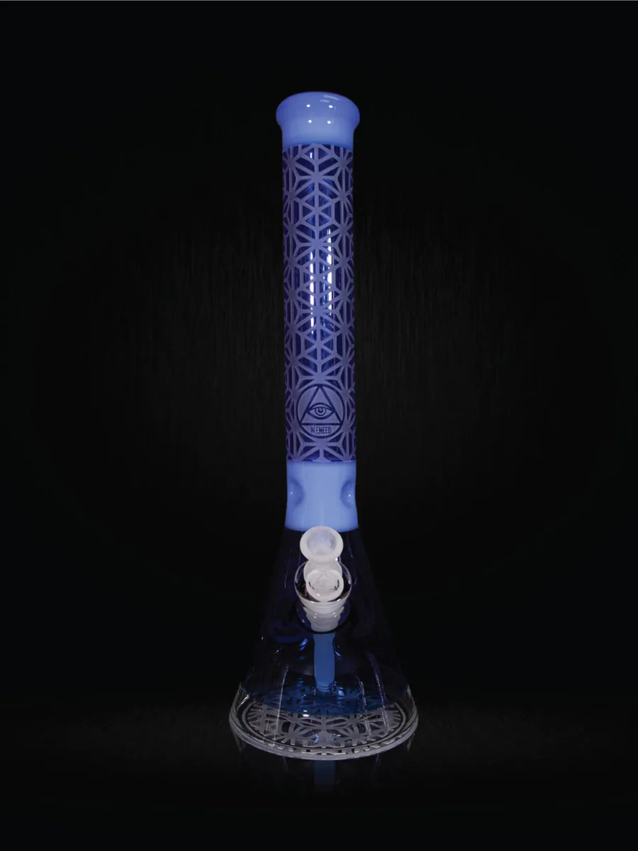 18" Lattice Web Beaker (7mm) simple WENEED Bongs Canada