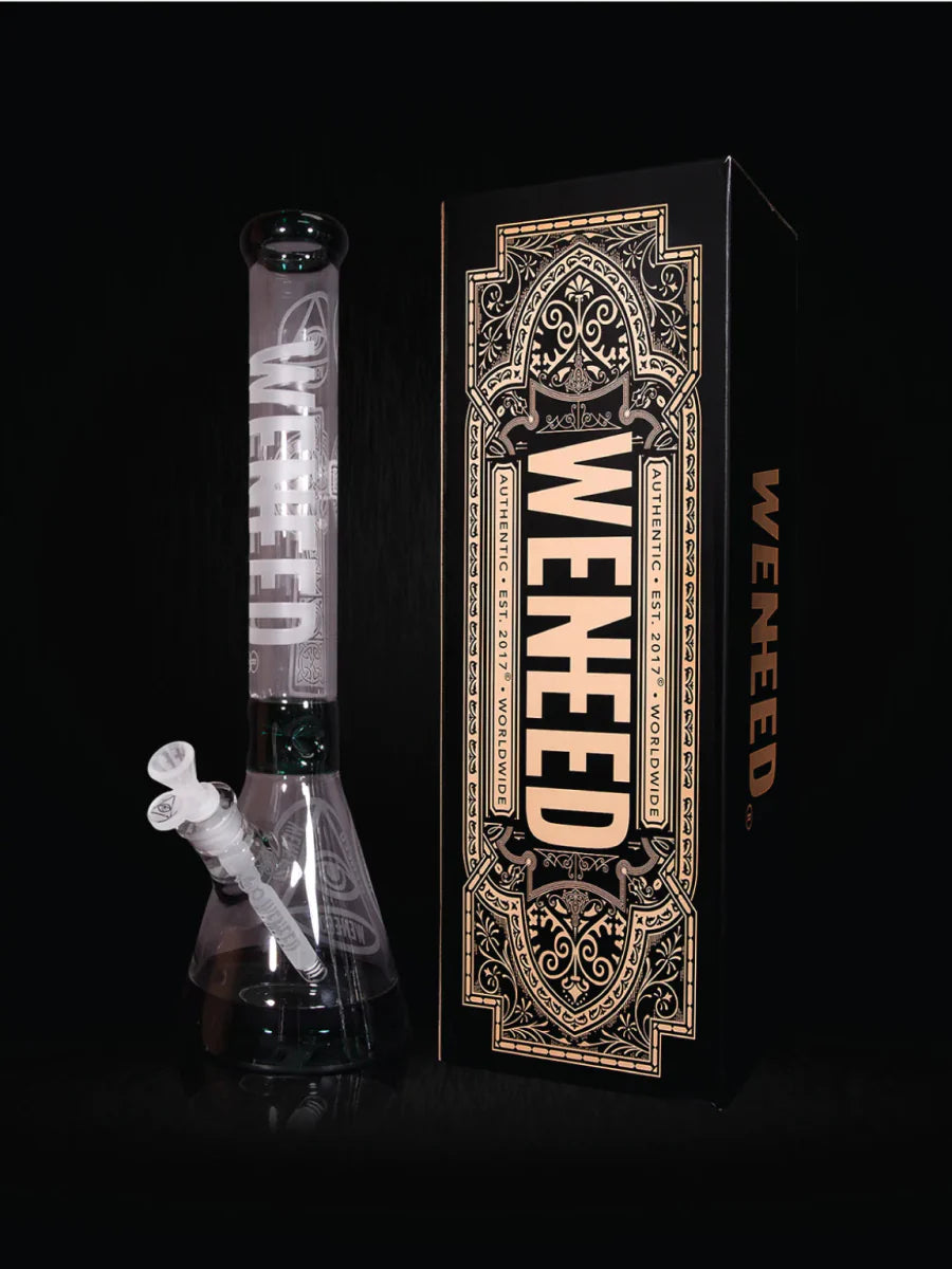 18" Transparent Crucifix Beaker (7mm) simple WENEED Bongs Canada