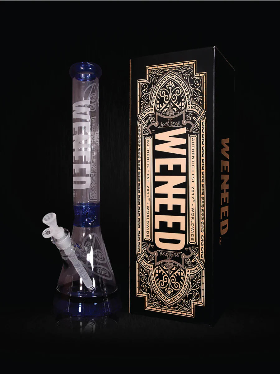 18" Transparent Crucifix Beaker (7mm) simple WENEED Bongs Canada