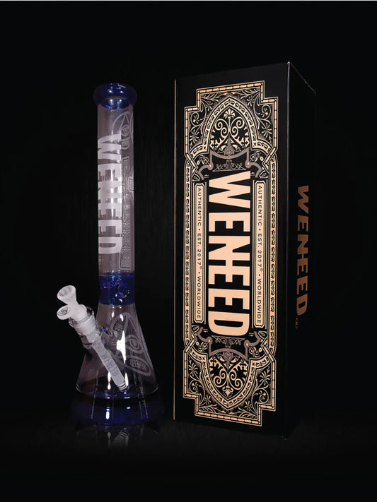 18" Transparent Crucifix Beaker (7mm) simple WENEED Bongs Canada