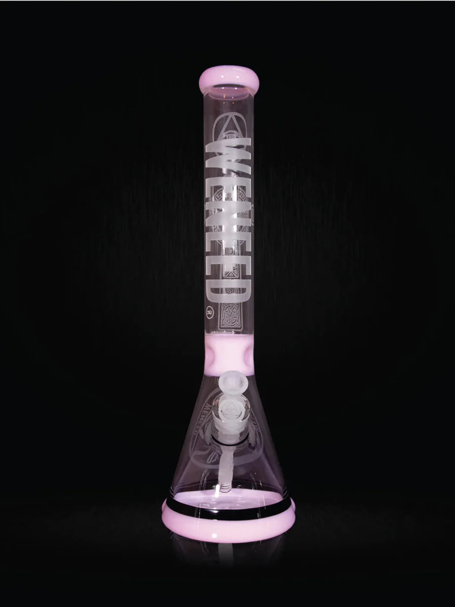 18" Transparent Crucifix Beaker (7mm) simple WENEED Bongs Canada