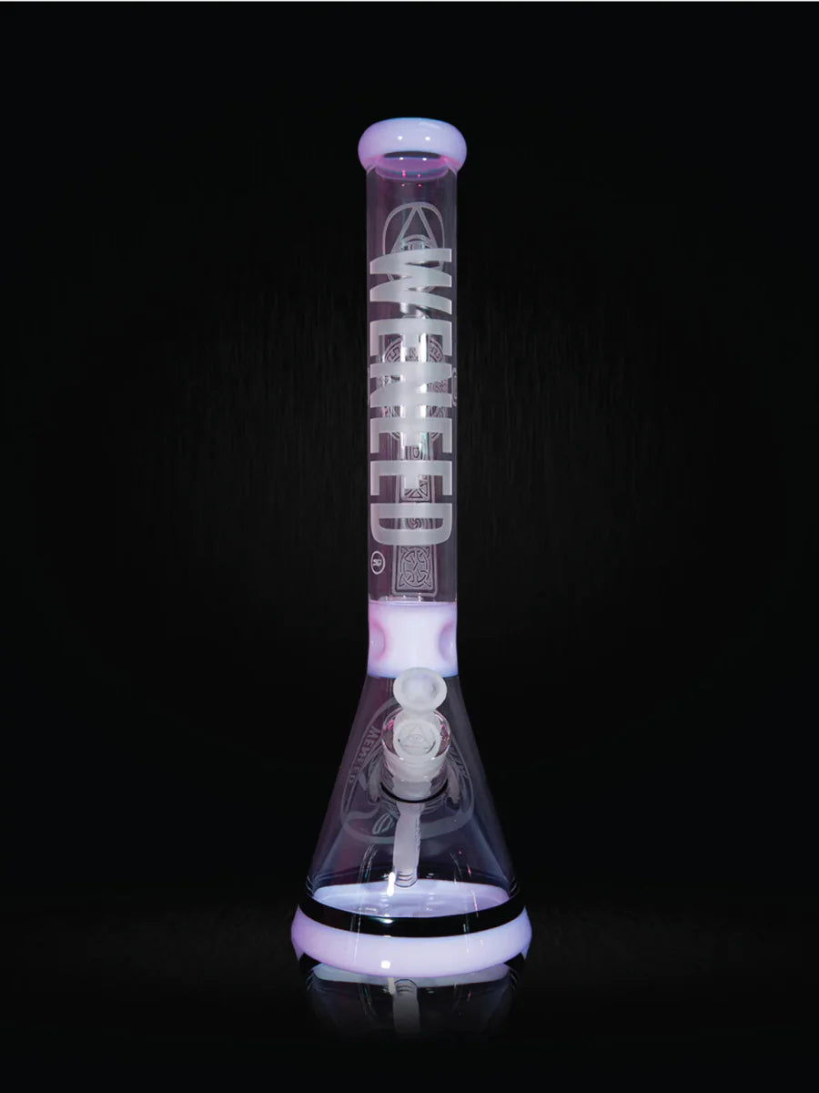 18" Transparent Crucifix Beaker (7mm) simple WENEED Bongs Canada