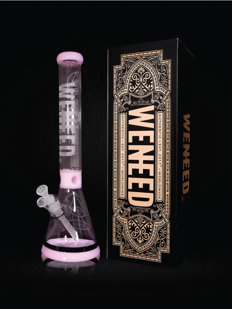 18" Transparent Crucifix Beaker (7mm) simple WENEED Bongs Canada