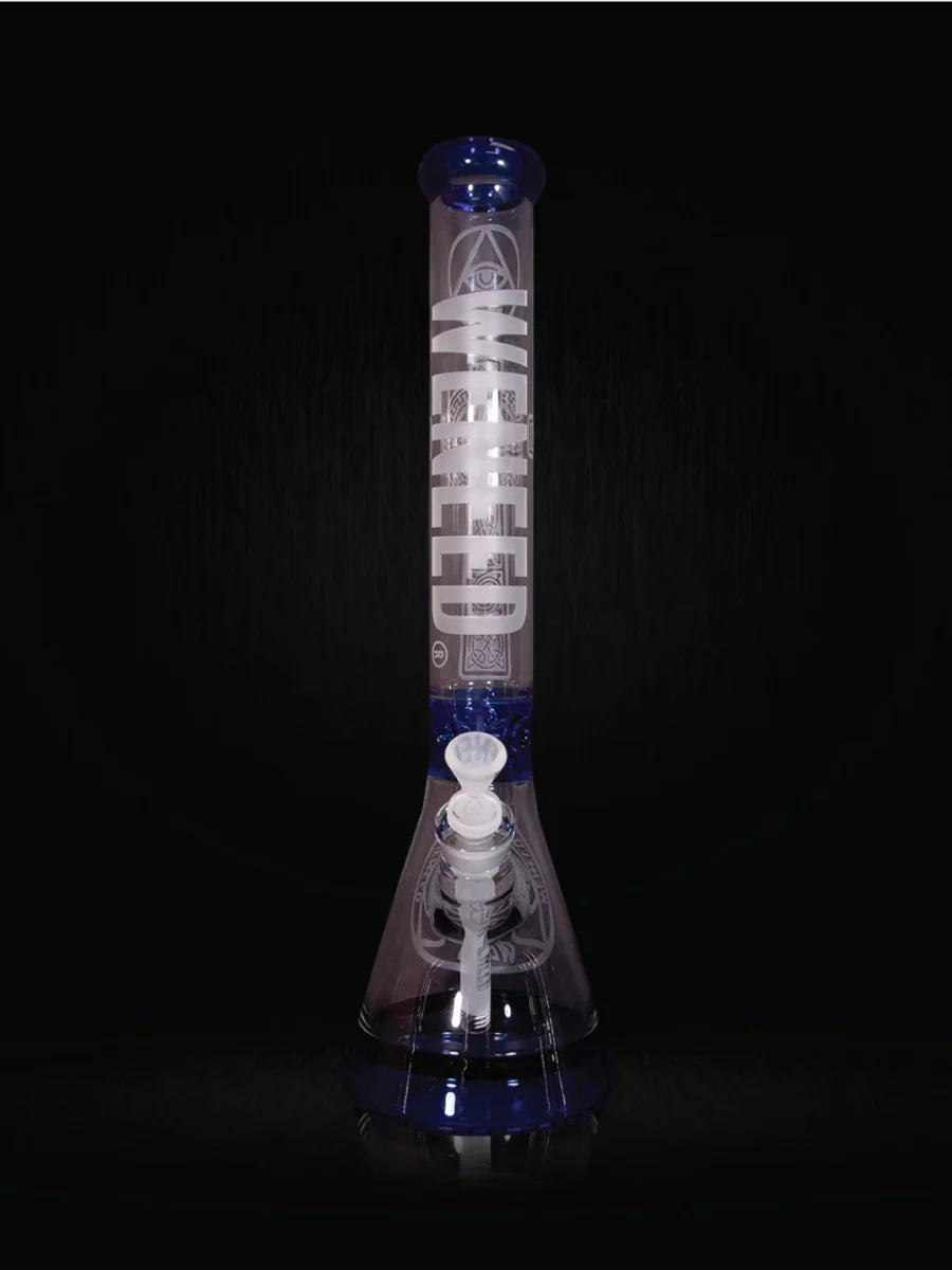 18" Transparent Crucifix Beaker (7mm) simple WENEED Bongs Canada