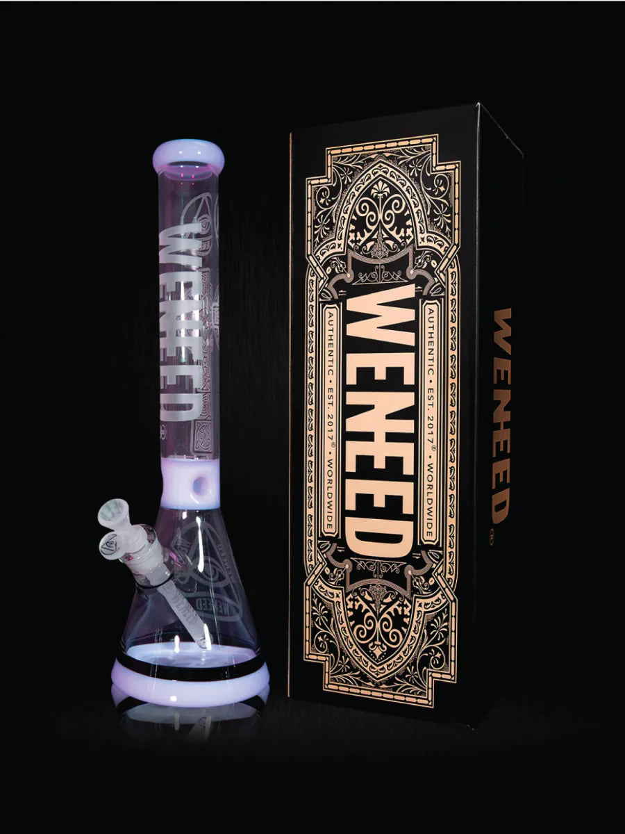 18" Transparent Crucifix Beaker (7mm) simple WENEED Bongs Canada